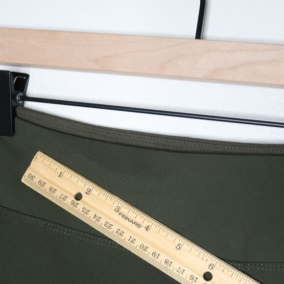 Kirkland Signature Womens Ankle Pants Large Green Stretch Waist Office Career - Picture 9 of 12